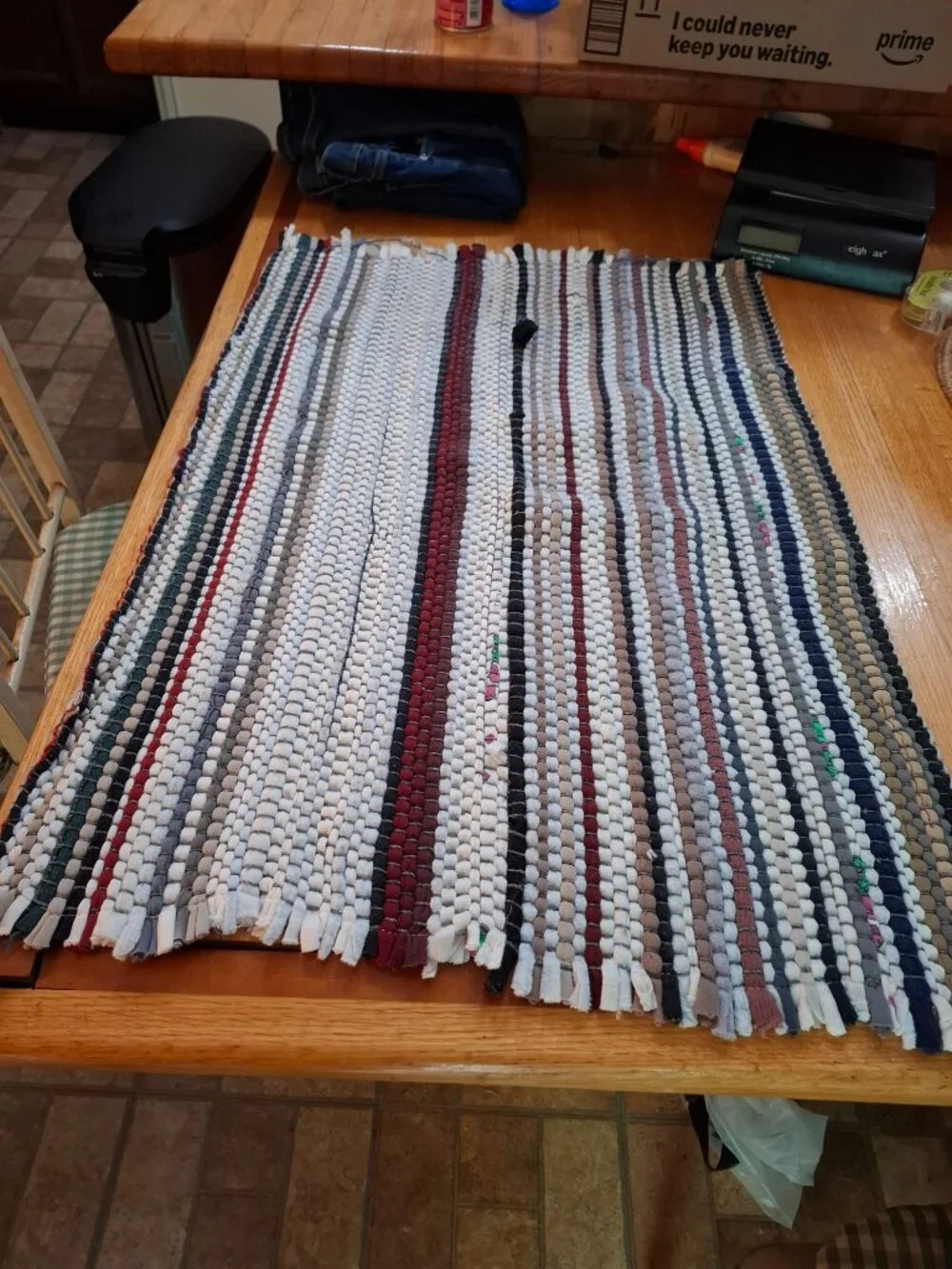 2 Vintage Woven Scatter Throw Rugs Grandma's House Farmhouse